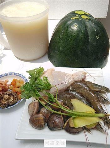 海鲜冬瓜盅怎么做，海鲜冬瓜盅怎么做好吃，海鲜冬瓜盅做法