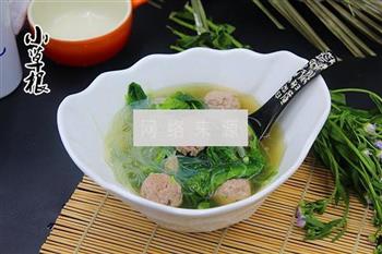 菠菜粉丝肉丸汤怎么做，菠菜粉丝肉丸汤怎么做好吃，菠菜粉丝肉丸汤做法