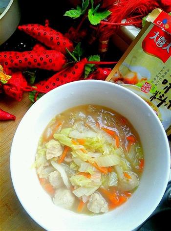 大白菜贡丸粉丝汤怎么做，大白菜贡丸粉丝汤怎么做好吃，大白菜贡丸粉丝汤做法
