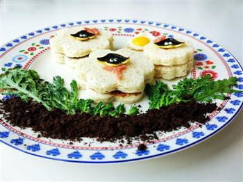 早餐—小羊肖恩麻酱三明治怎么做，早餐—小羊肖恩麻酱三明治怎么做好吃，早餐—小羊肖恩麻酱三明治做法