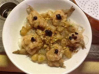蒜蓉粉丝蒸仙贝鸡蓉虾球怎么做，蒜蓉粉丝蒸仙贝鸡蓉虾球怎么做好吃，蒜蓉粉丝蒸仙贝鸡蓉虾球做法
