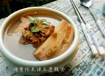 猪骨陈皮绿豆莲藕汤怎么做，猪骨陈皮绿豆莲藕汤怎么做好吃，猪骨陈皮绿豆莲藕汤做法