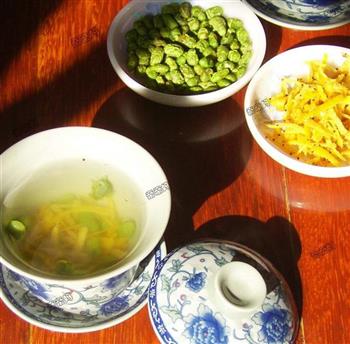 桔皮熏豆茶怎么做，桔皮熏豆茶怎么做好吃，桔皮熏豆茶做法