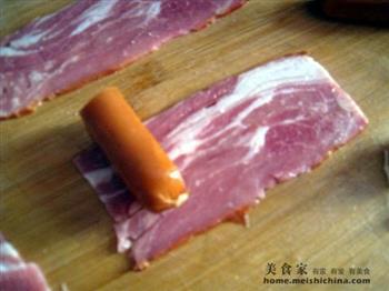 培根黑胡椒热狗卷怎么做，培根黑胡椒热狗卷怎么做好吃，培根黑胡椒热狗卷做法