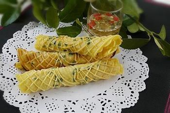 葱香咸味蛋卷怎么做，葱香咸味蛋卷怎么做好吃，葱香咸味蛋卷做法