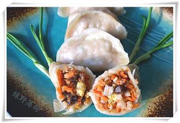 平菇胡萝卜烫面蒸饺怎么做，平菇胡萝卜烫面蒸饺怎么做好吃，平菇胡萝卜烫面蒸饺做法