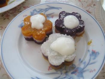 三层彩色花怎么做，三层彩色花怎么做好吃，三层彩色花做法