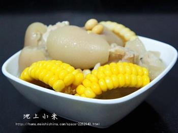 玉米黄豆蹄花汤怎么做，玉米黄豆蹄花汤怎么做好吃，玉米黄豆蹄花汤做法