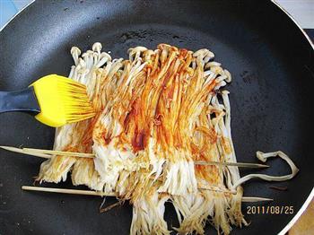 煎烧烤味金针菇怎么做，煎烧烤味金针菇怎么做好吃，煎烧烤味金针菇做法