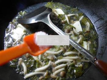 雪菜蟹味菇豆腐汤怎么做，雪菜蟹味菇豆腐汤怎么做好吃，雪菜蟹味菇豆腐汤做法