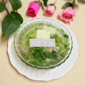 肉末豆苗豆腐汤怎么做，肉末豆苗豆腐汤怎么做好吃，肉末豆苗豆腐汤做法