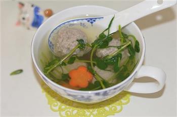豌豆苗肉丸汤怎么做，豌豆苗肉丸汤怎么做好吃，豌豆苗肉丸汤做法