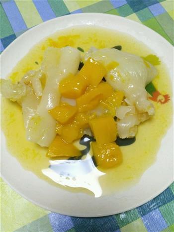芒果焗白花胶怎么做，芒果焗白花胶怎么做好吃，芒果焗白花胶做法