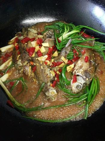 葱烤野生河鲫鱼＋酸辣家常菜怎么做，葱烤野生河鲫鱼＋酸辣家常菜怎么做好吃，葱烤野生河鲫鱼＋酸辣家常菜做法