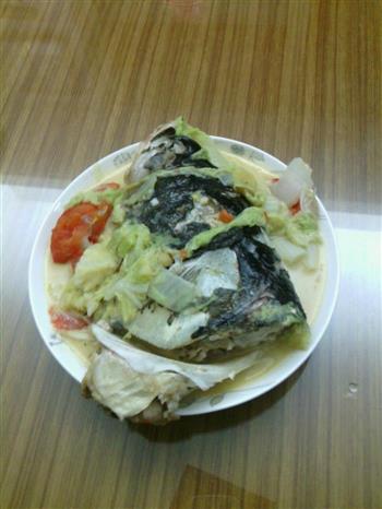 松鱼头煮白菜怎么做，松鱼头煮白菜怎么做好吃，松鱼头煮白菜做法