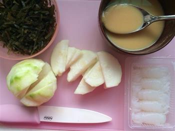 海洋风毛瓜魔芋味噌汤怎么做，海洋风毛瓜魔芋味噌汤怎么做好吃，海洋风毛瓜魔芋味噌汤做法