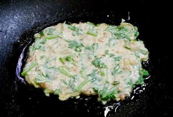 春菊泡菜饼怎么做，春菊泡菜饼怎么做好吃，春菊泡菜饼做法