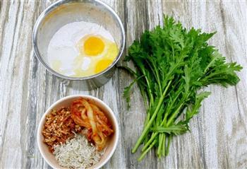 春菊泡菜饼怎么做，春菊泡菜饼怎么做好吃，春菊泡菜饼做法