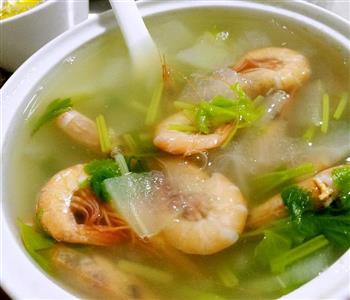 海虾毛冬瓜汤怎么做，海虾毛冬瓜汤怎么做好吃，海虾毛冬瓜汤做法